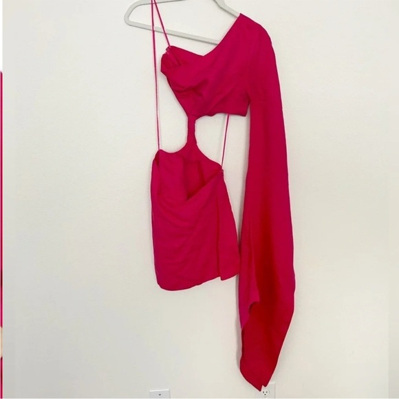 Cult Gaia Lucienne One Shoulder Cut Out Mini Dress - Picture 5 of 8